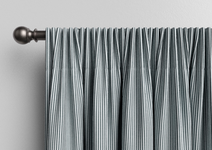 Nautical Stripes, Salt Black - Made to Measure Curtains - Image 9